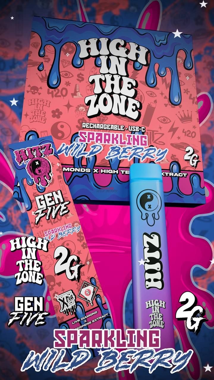 Hitz Sparkling wild berry Disposable Hitz Sparkling wild berry Disposable